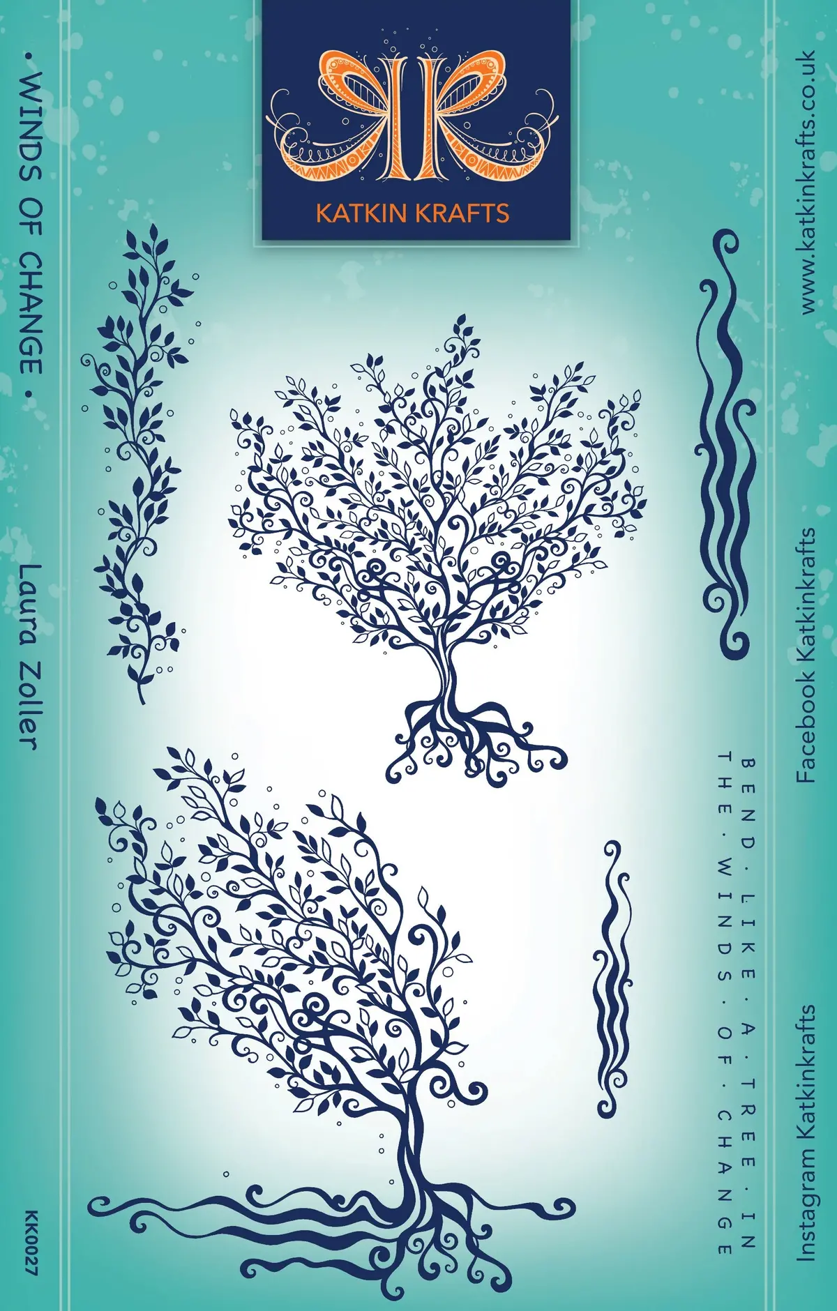 Katkin Krafts Winds Of Change 6 In X 8 In Clear Stamp Set 1
