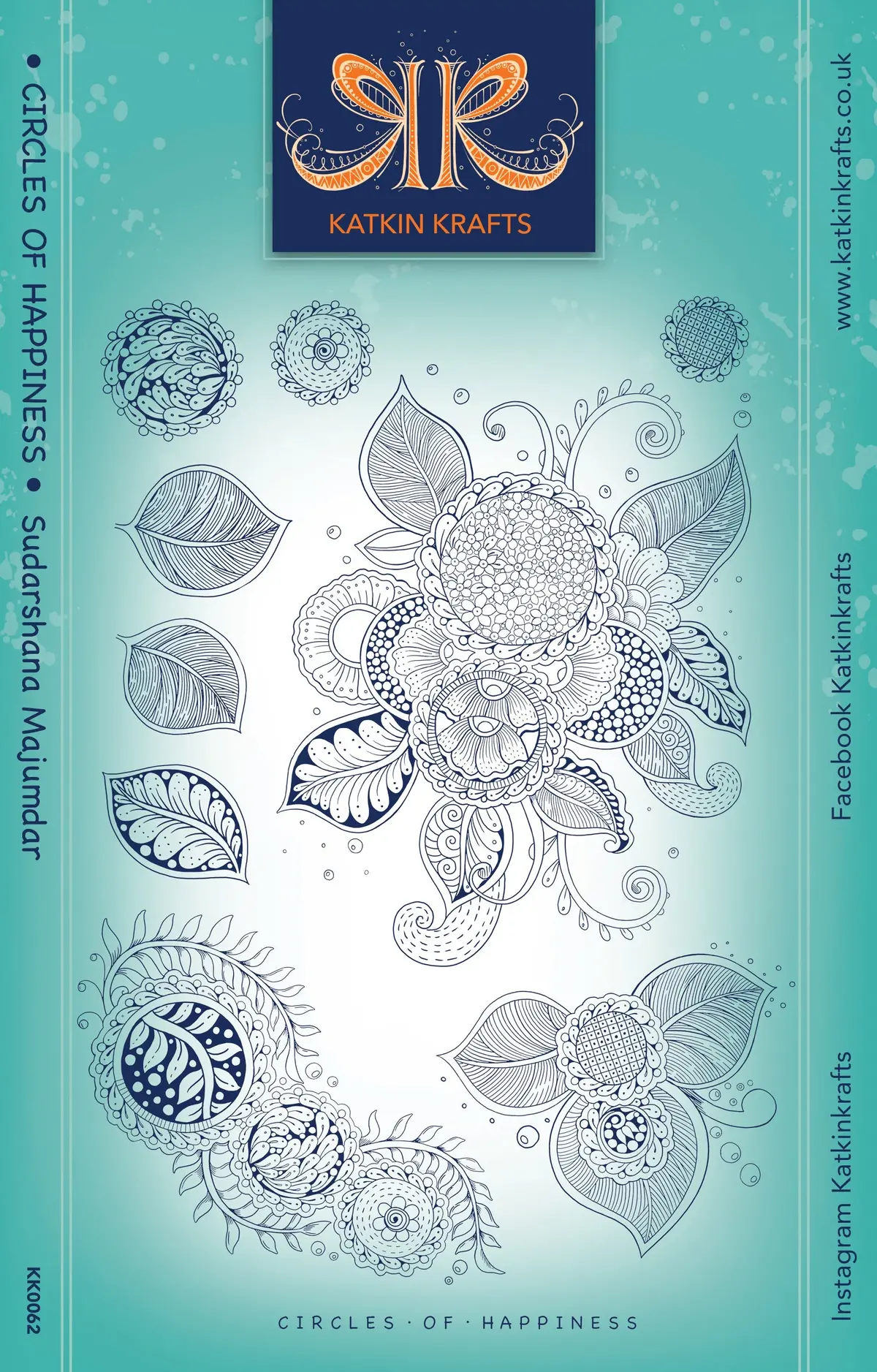 Katkin Krafts Circles Of Happiness 6 In X 8 In Clear Stamp Set 1