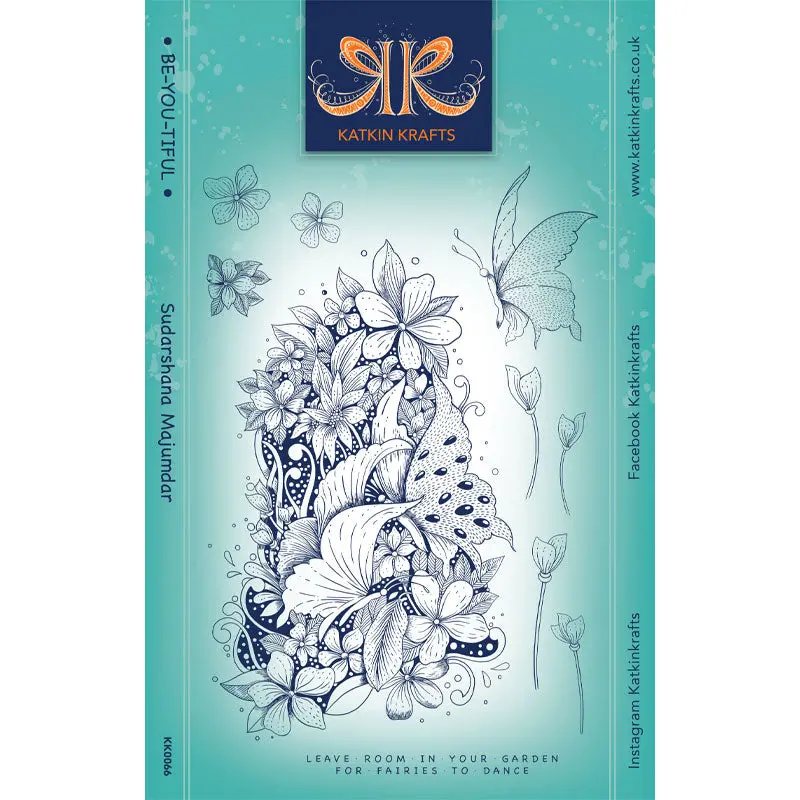 Katkin Krafts Be-You-Tiful 6 In X 8 In Clear Stamp Set 1
