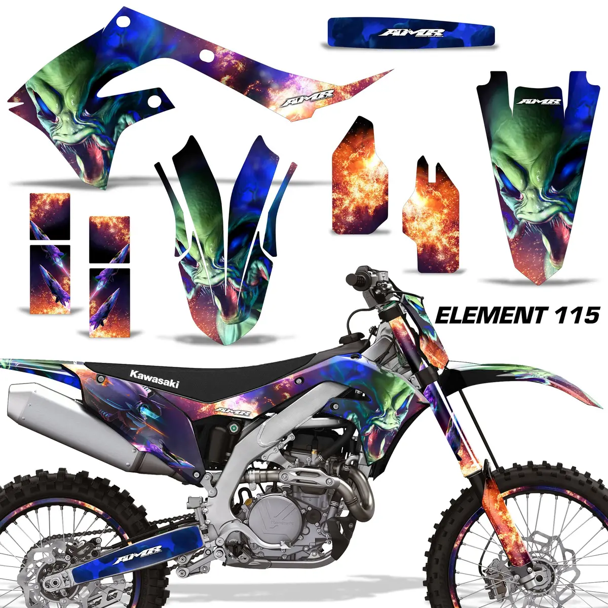 Kawasaki Kx 250F(2021-23) /450F Graphics (2019-2023) 1