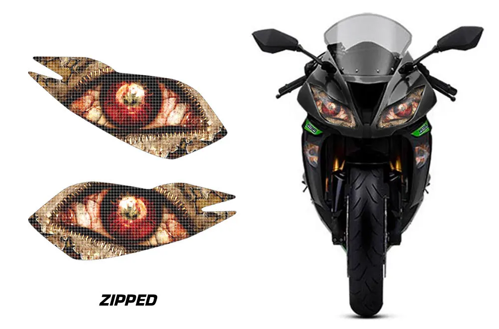 Kawasaki Ninja Zx-6R Headlight Graphics (2013-2016) 7