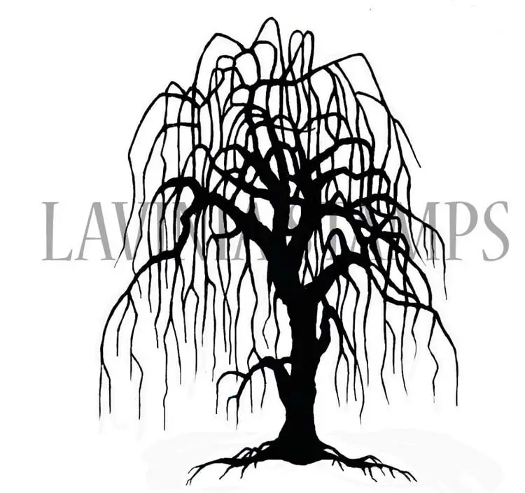 Lavinia Stamp - Weeping Willow Tree 1