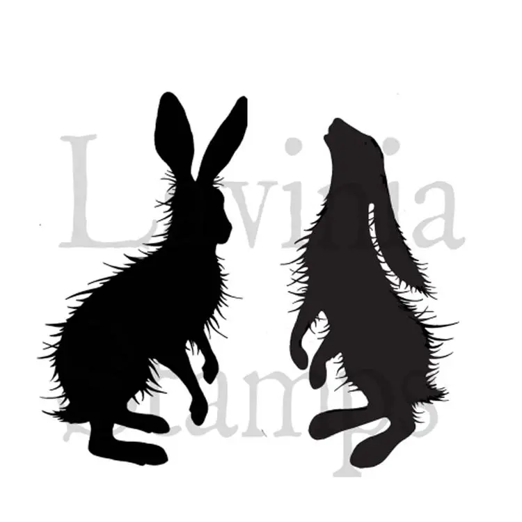 Lavinia Stamp - Woodland Hares 1
