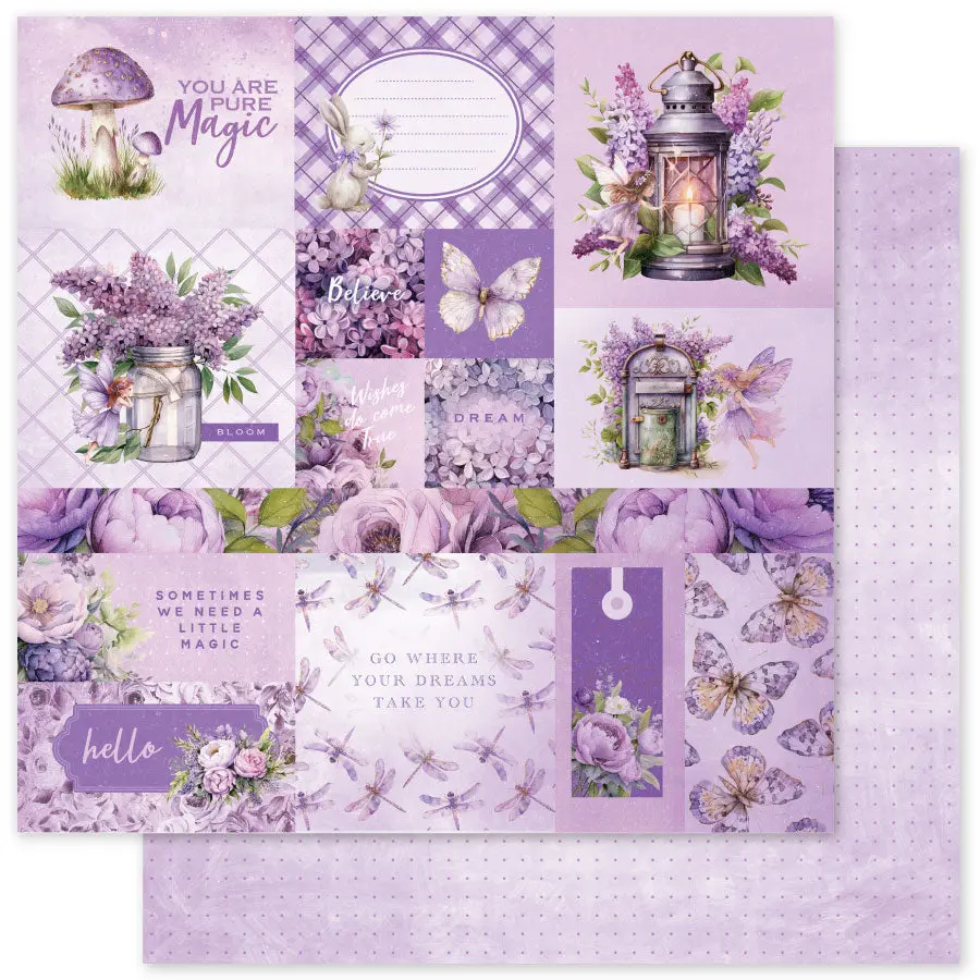 Lavender & Fairies A 12X12 Paper (12Pc Bulk Pack) 33480 1