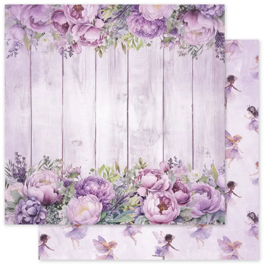 Lavender & Fairies Basics A 12X12 Paper (12Pc Bulk Pack) 33504 1