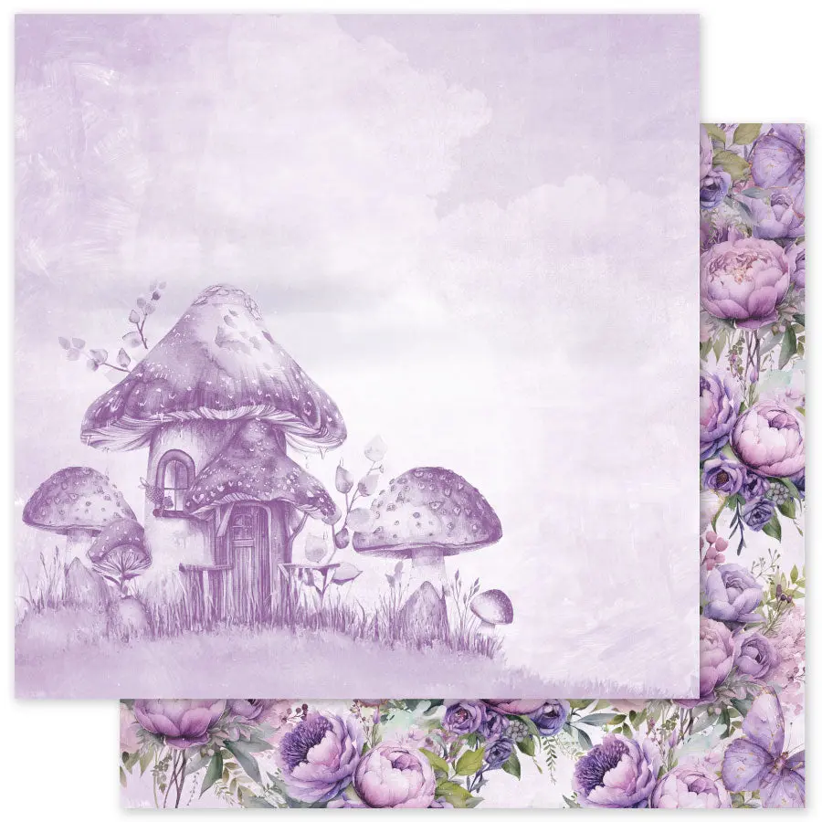 Lavender & Fairies Basics B 12X12 Paper (12Pc Bulk Pack) 33507 1