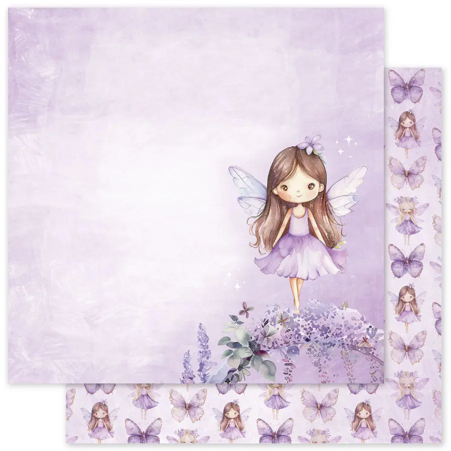 Lavender & Fairies Basics F 12X12 Paper (12Pc Bulk Pack) 33519 1