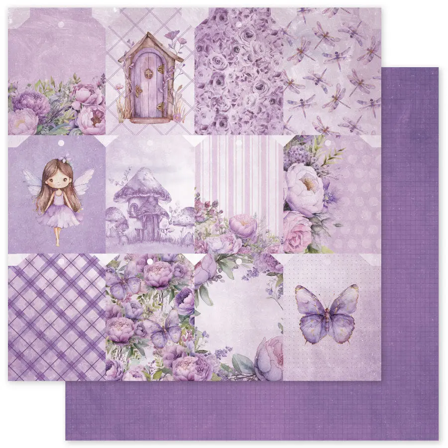 Lavender & Fairies D 12X12 Paper (12Pc Bulk Pack) 33489 1