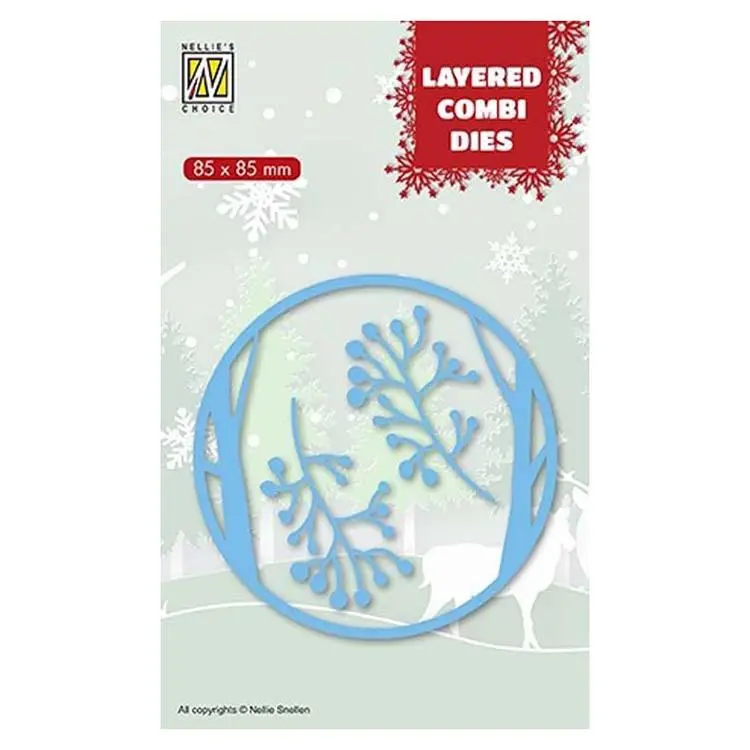 Nellie's Choice Layered Combi Dies Round Deer A 1