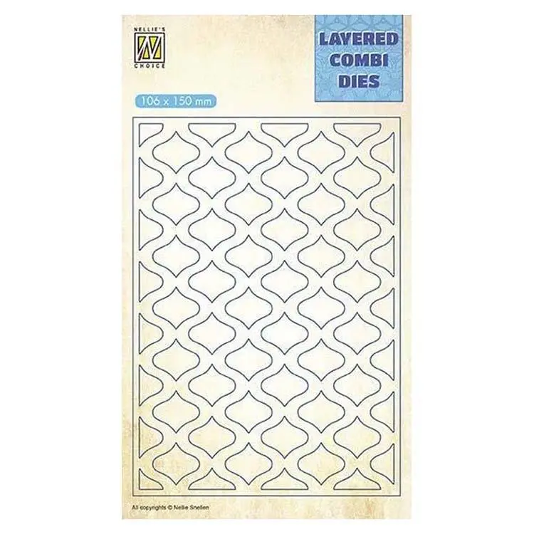Nellie's Choice Layered Combi Dies Eastern Oval Layer A 1