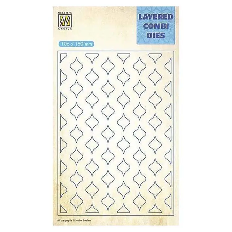 Nellie's Choice Layered Combi Dies Eastern Oval Layer B 1