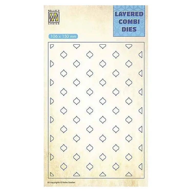 Nellie's Choice Layered Combi Dies Eastern Oval Layer C 1