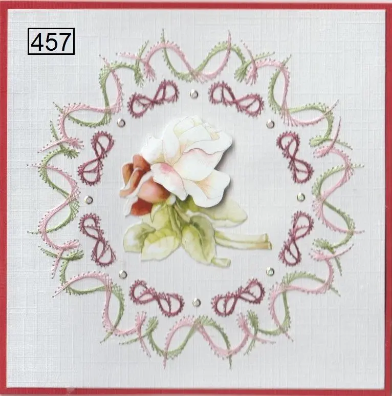 Laura's Design Digital Embroidery Pattern - Bow Wreath 1