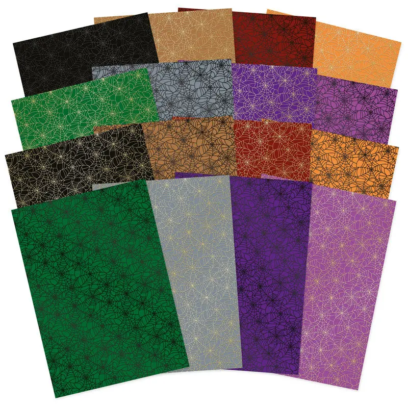 Wonderful Webs Foiled Edge To Edge Cardstock 1
