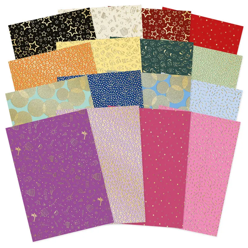 Happy Days Foiled Edge-To-Edge Cardstock 1