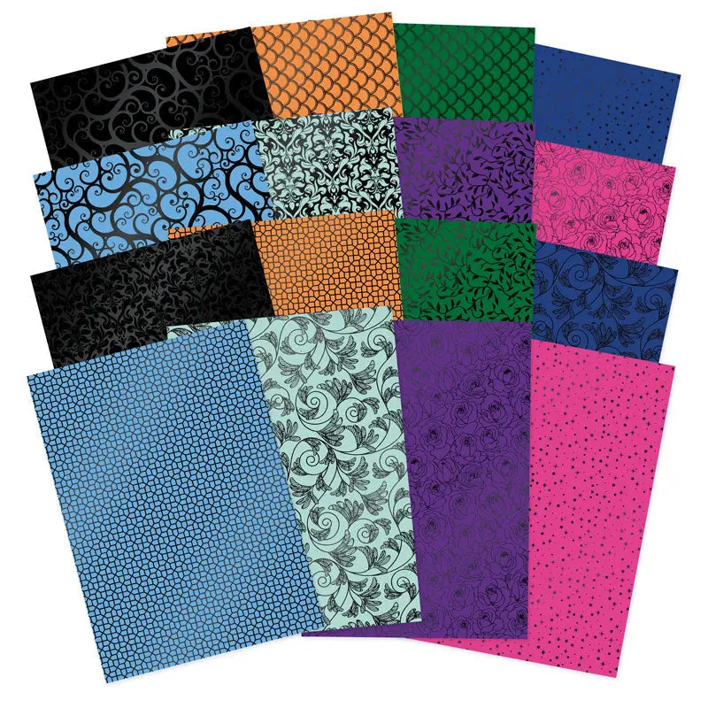 Stained Glass Mystical Worlds Luxury Foiled Edge-To-Edge Cardstock 1