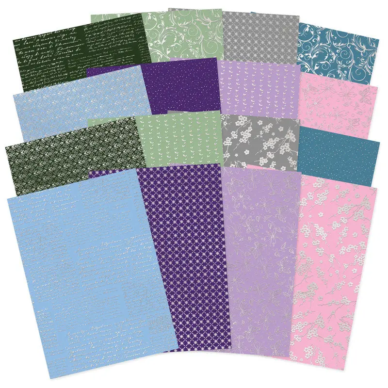 Painted Petals Foiled Edge-To-Edge Cardstock 1