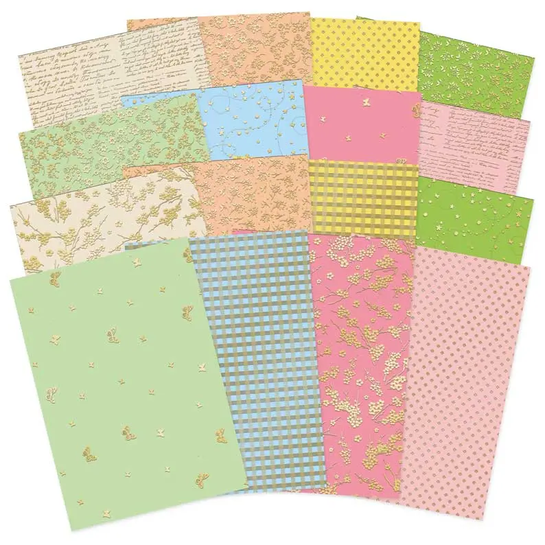 Spring Feelings Matt-Tastic Foiled Edge-To-Edge Cardstock 1