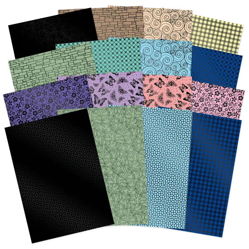 Stained Glass Wonderful Wildlife Luxury Foiled Edge-To-Edge Cardstock 1