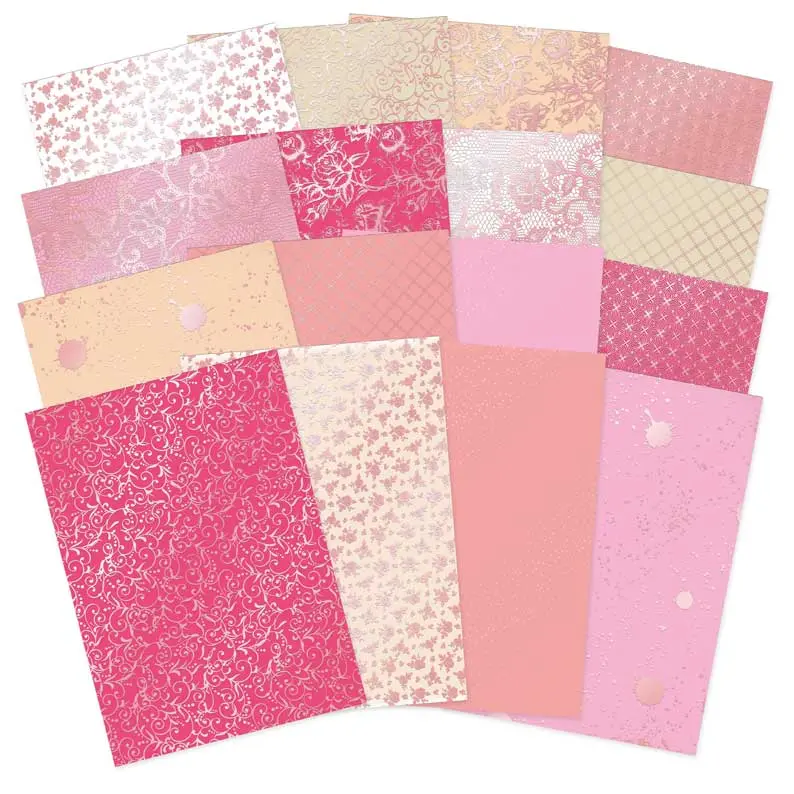 Blushing Blossoms Luxury Foiled Edge-To-Edge Cardstock 1
