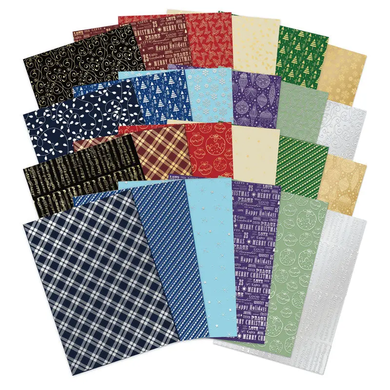 Festive Foiled Edge-To-Edge Cardstock Megabuy 1