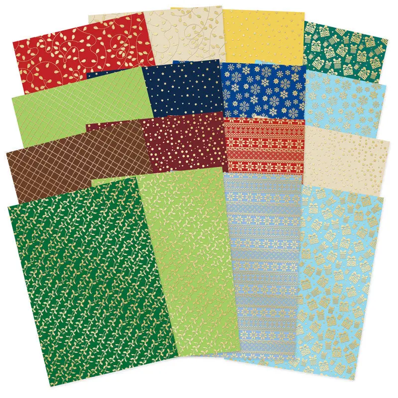 Christmas Crackers Foiled Edge-To-Edge Cardstock 1
