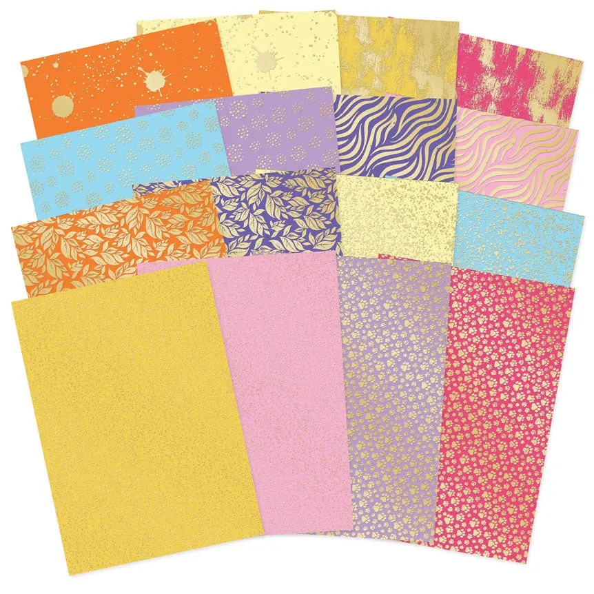 A Splash Of Colour Foiled Edge-To-Edge Cardstock 1