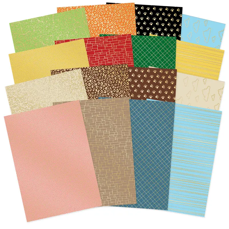 Quirky Animals Foiled Edge-To-Edge Cardstock 1