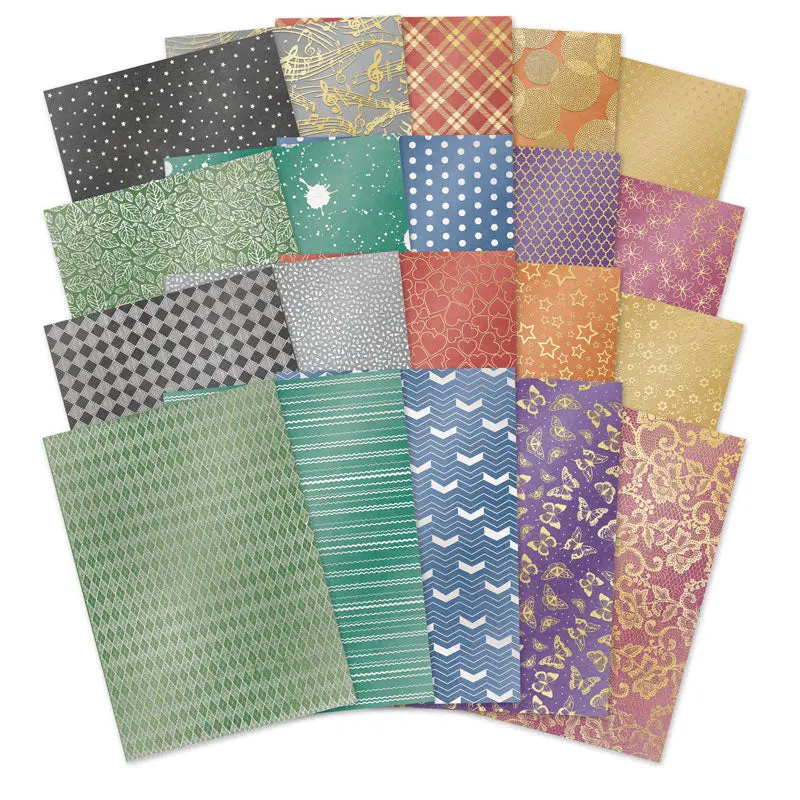 Adorable Scorable Metallics Luxury Foiled Edge-To-Edge Cardstock 1