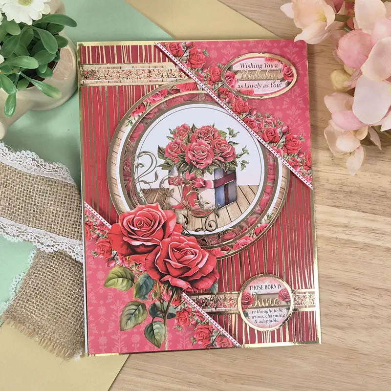 A Year Of Flowers Foiled Edge-To-Edge Cardstock 2
