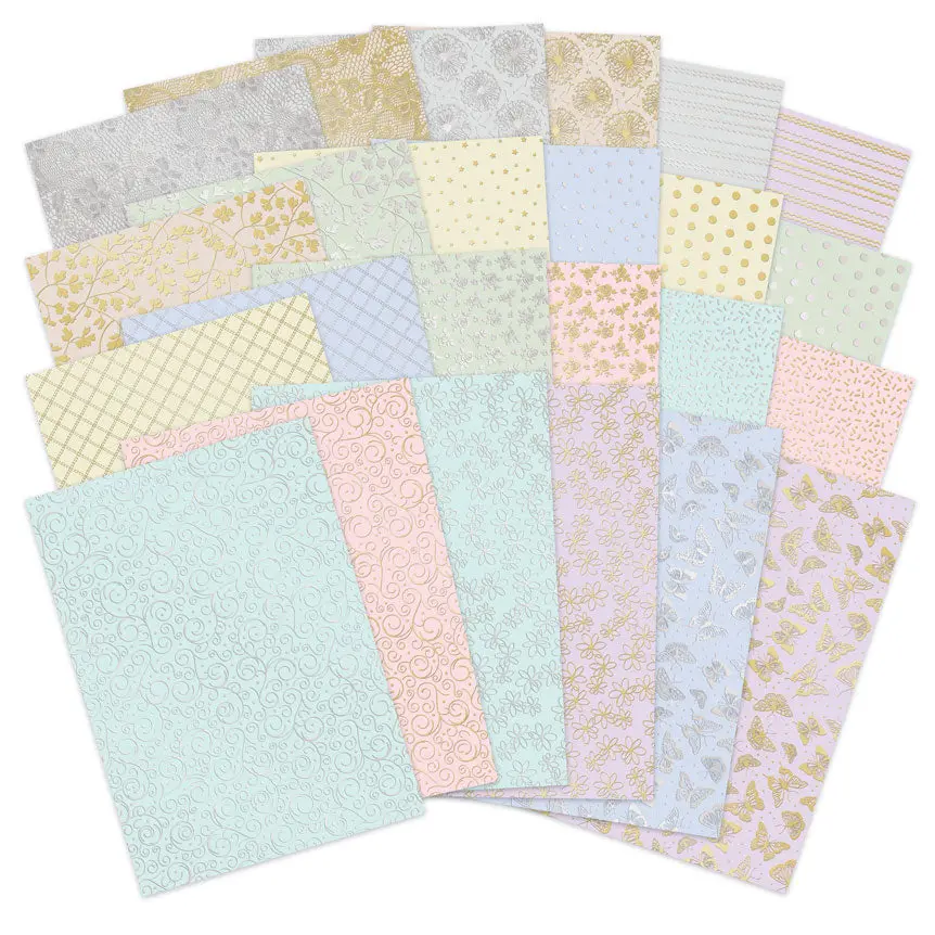 A Touch Of Colour Foiled Edge-To-Edge Cardstock 1