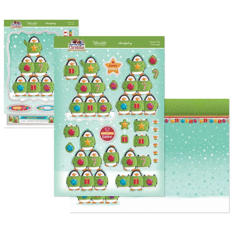 A Merry Little Christmas Deco-Large Set - Penguin Tree 1