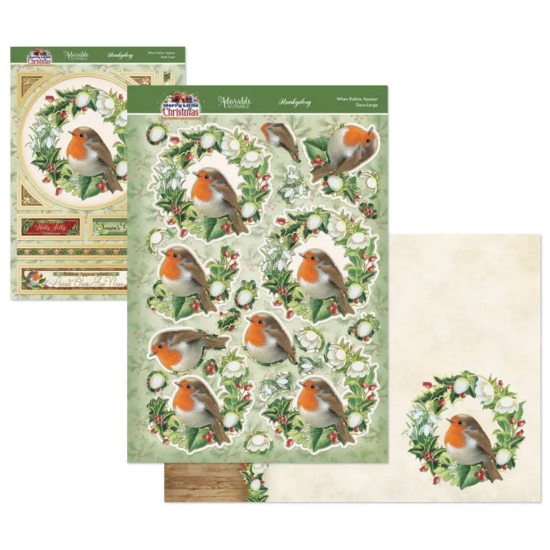 A Merry Little Christmas Deco-Large Set - When Robins Appear 1