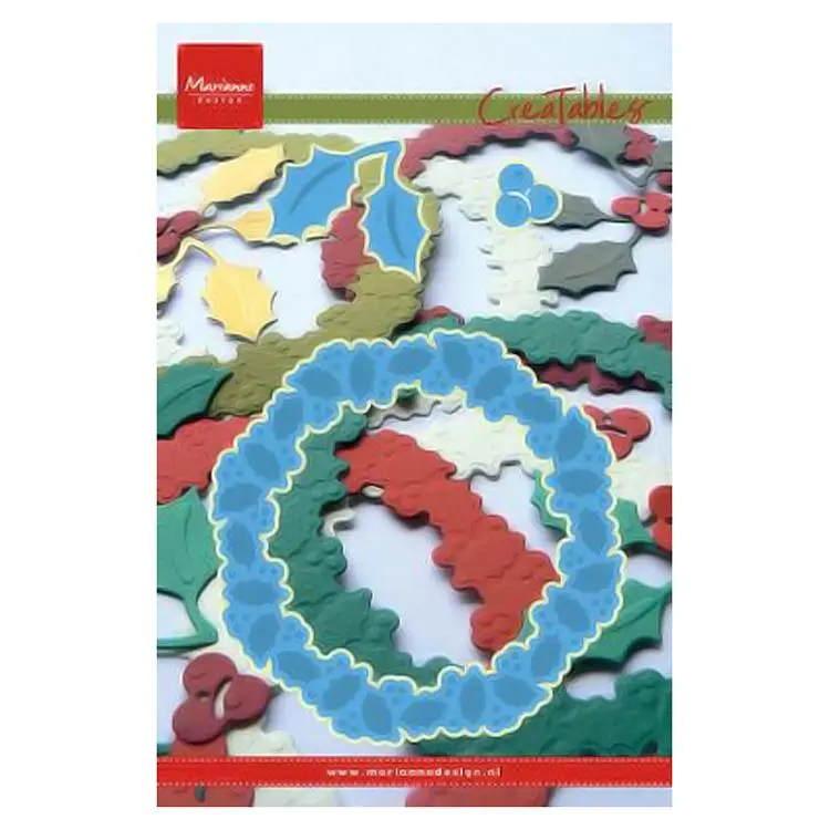Marianne Design: Creatables Dies - Holly Wreath 1