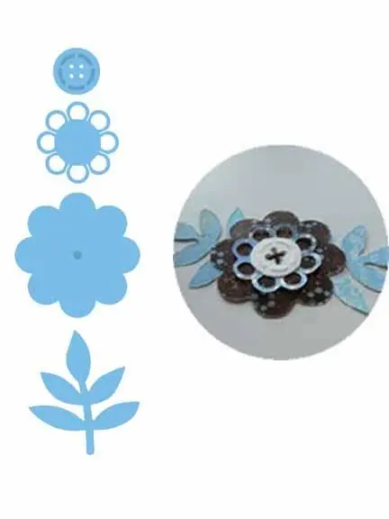 Marianne Design: Creatables Dies - Flower Button Assembly 1