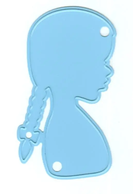 Marianne Design: Creatables Dies - Silhouette Girl With Braids 1