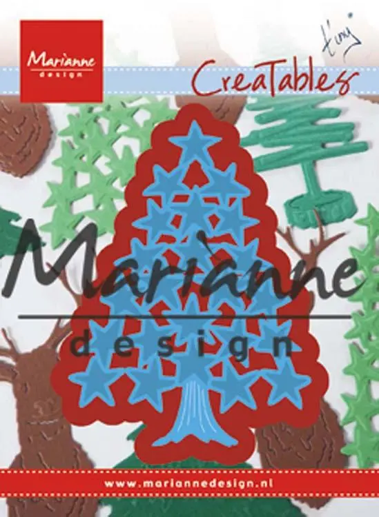 Marianne Design Creatables Tiny's Christmas Tree With Stars 1