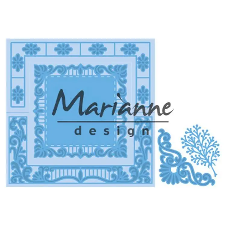 Marianne Design Creatables Anja's Lacy Folding Die: Square 1