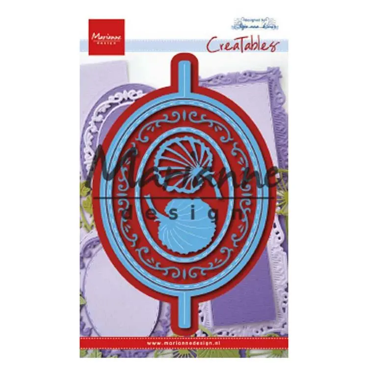 Marianne Design Creatables Anja's Vertical Folding Die - Oval 1