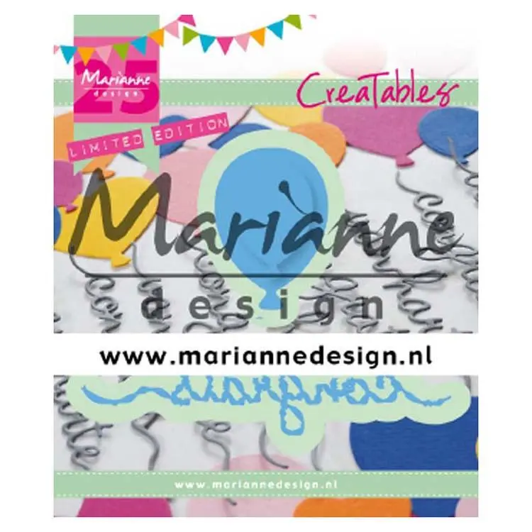 Marianne Design Creatables Congrats & Balloon - 25Th Anniversary 1