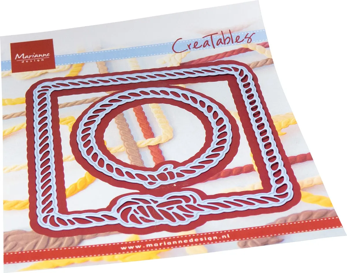Marianne Design Creatables Die - Rope Frames - Square & Circle 1