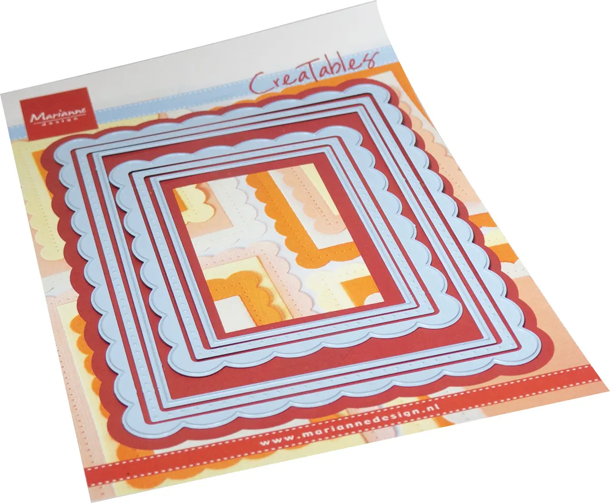 Marianne Design Creatables Die - Scalloped Rectangles 1
