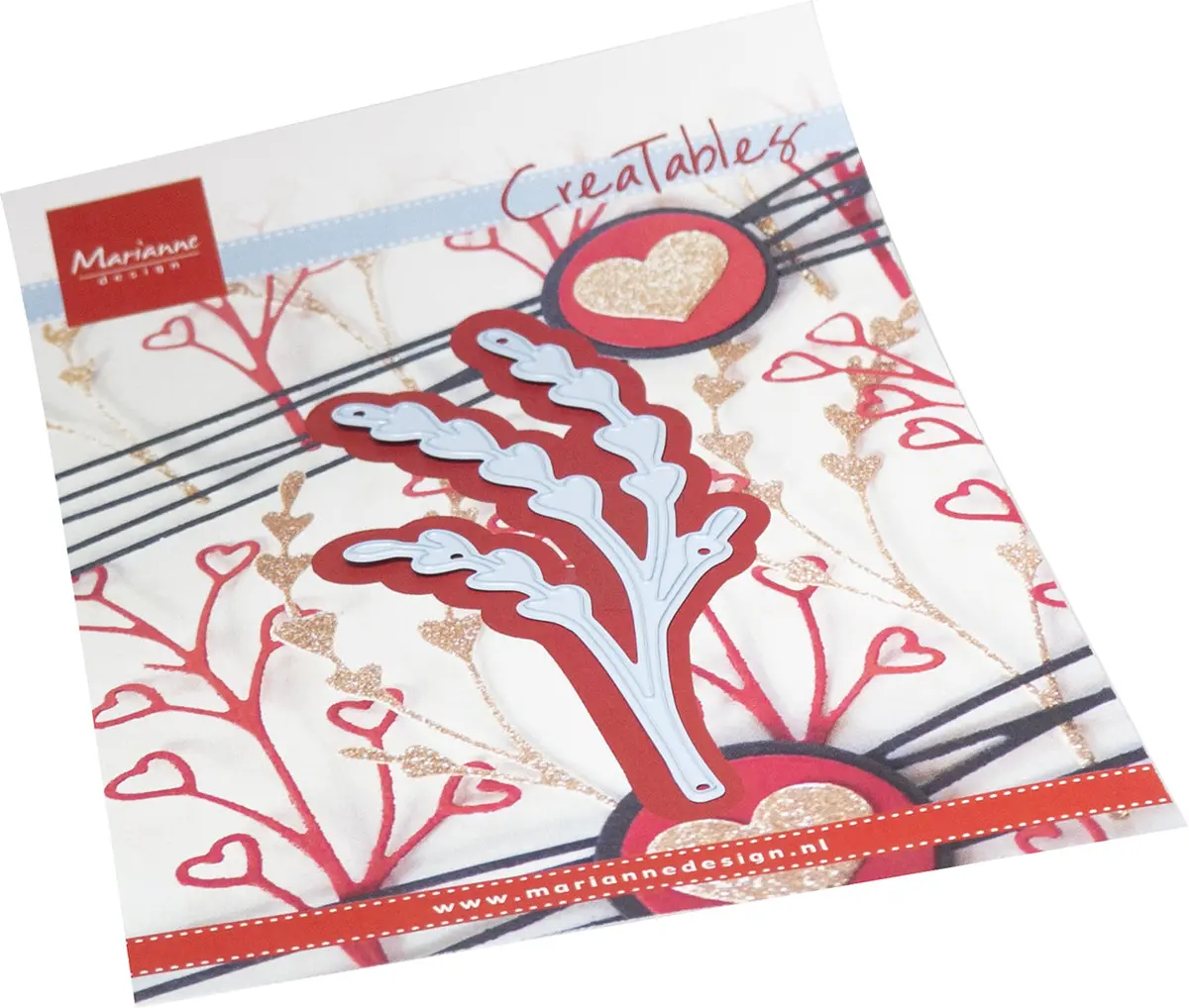 Marianne Design Creatables Die - Sweet Heart Sprig 1