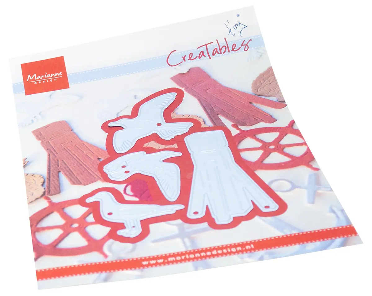 Marianne Design Creatables Die - Tiny's Beach Pole & Gulls 1