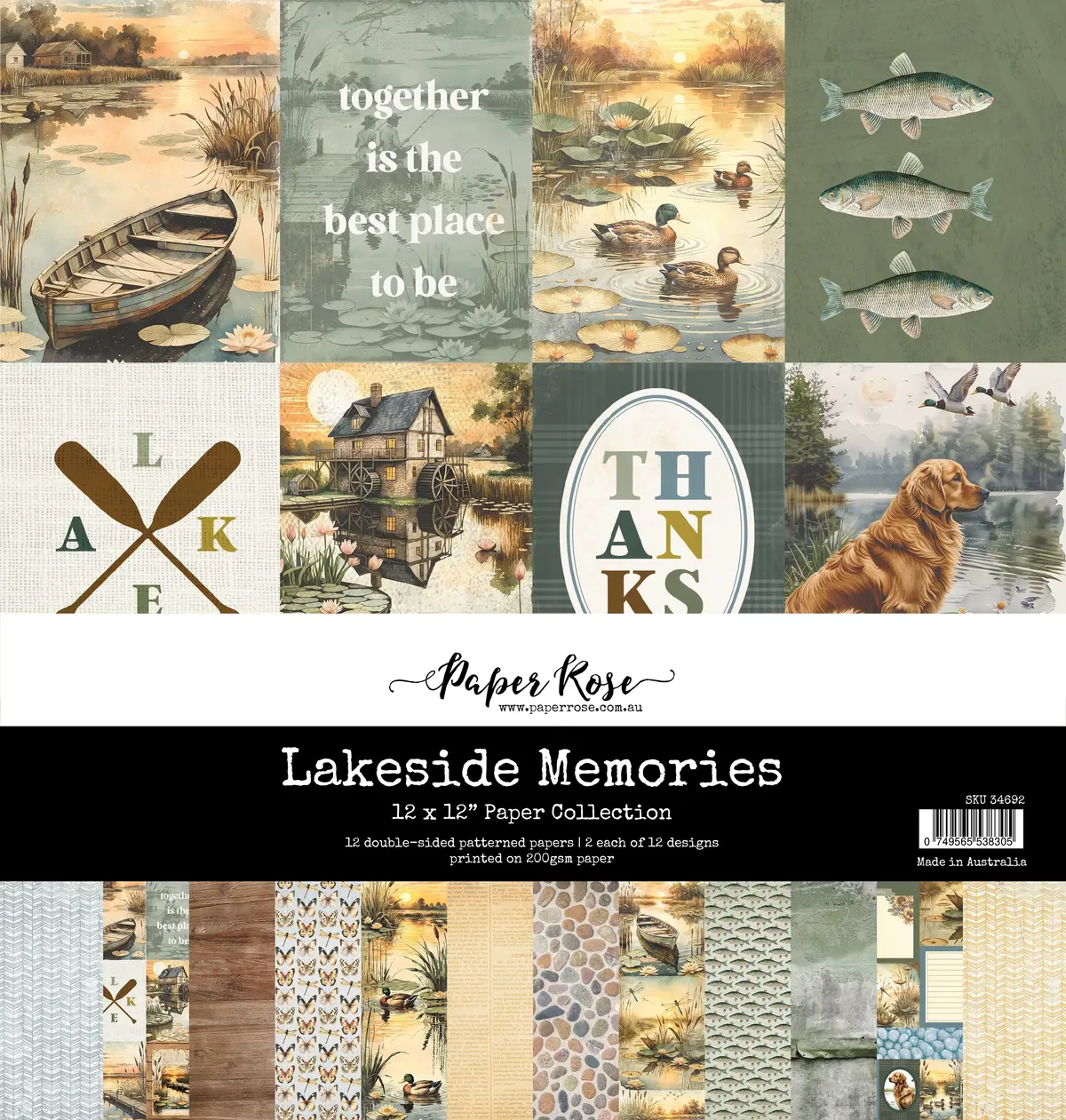 Lakeside Memories 12X12 Paper Collection 34692 1