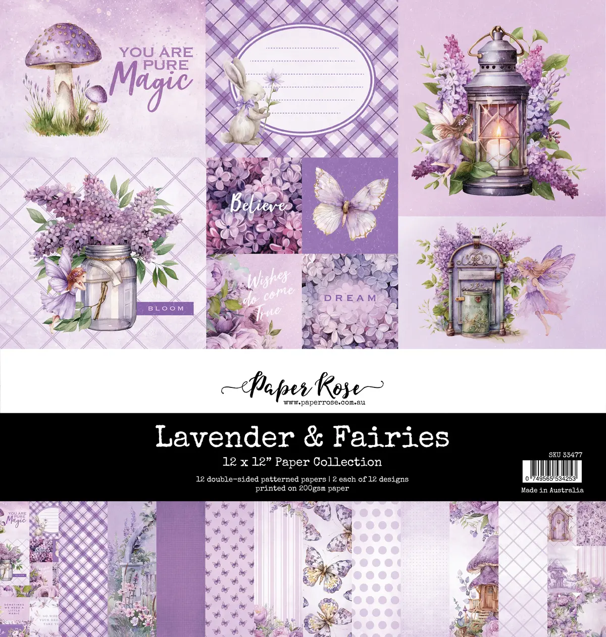 Lavender & Fairies 12X12 Paper Collection 33477 1