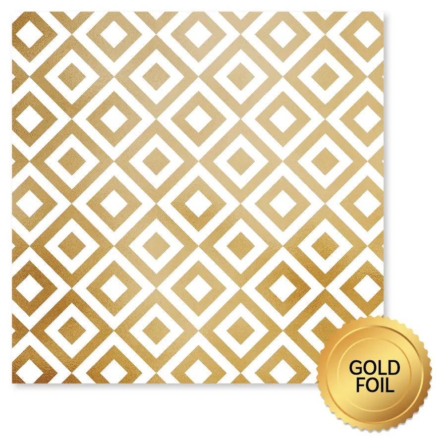 Lavender & Roses Gold Foil C 12X12 Paper (6Pc Bulk Pack) 32229 1