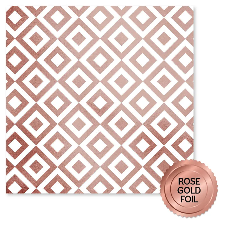 Lavender & Roses Rose Gold Foil C 12X12 Paper (6Pc Bulk Pack) 32205 1