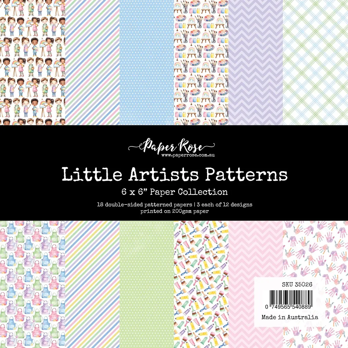 Little Artists Patterns 6X6 Paper Collection 35026 1