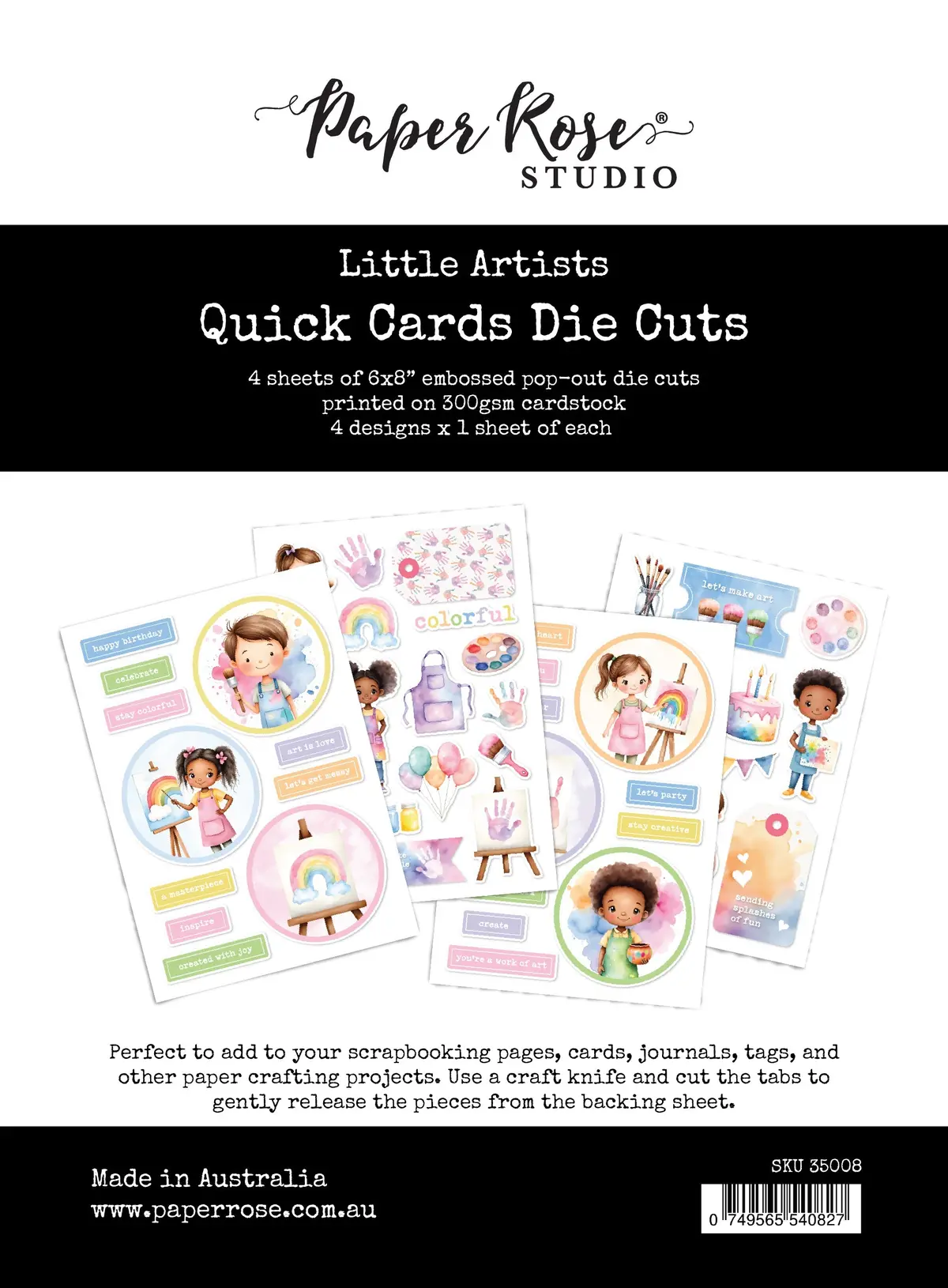Little Artists Quick Card Die Cuts 35008 1